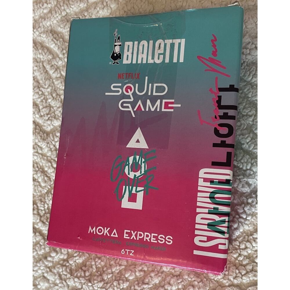 Moka Express Squid Game©: Iconic Stovetop Espresso Maker, Moka Pot, Italian